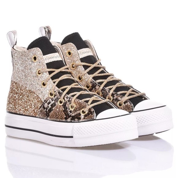 Converse Platform Champagne, Gold - NWT